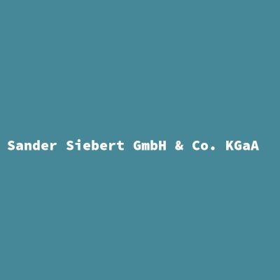 Hersteller: Sander Siebert GmbH &amp; Co. KGaA