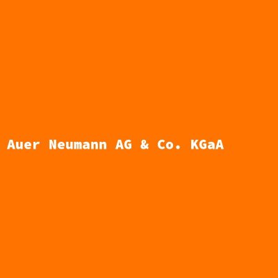 Hersteller: Auer Neumann AG &amp; Co. KGaA